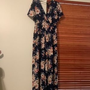 Floral Wide Leg Pant Jumpsuit